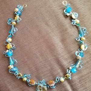 Twisted wire necklace